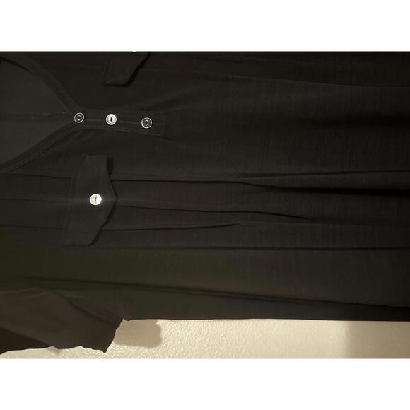 Elie Mccarthy Women's Black V-Neck Tunic Top Size 2X - Picture 4 of 9